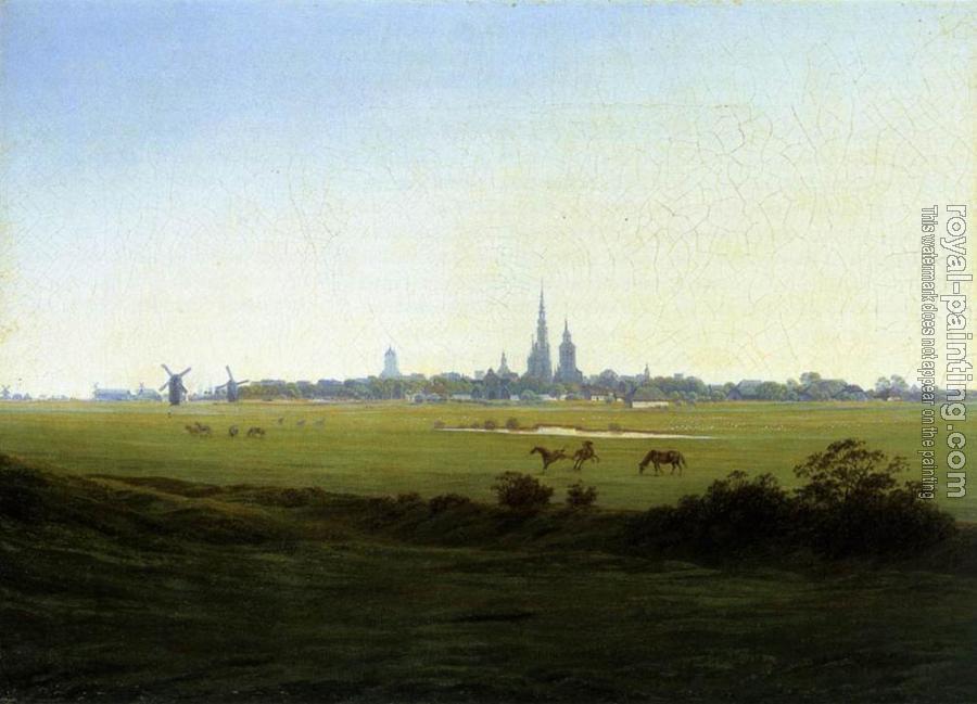 Caspar David Friedrich : Meadows Near Greifswald